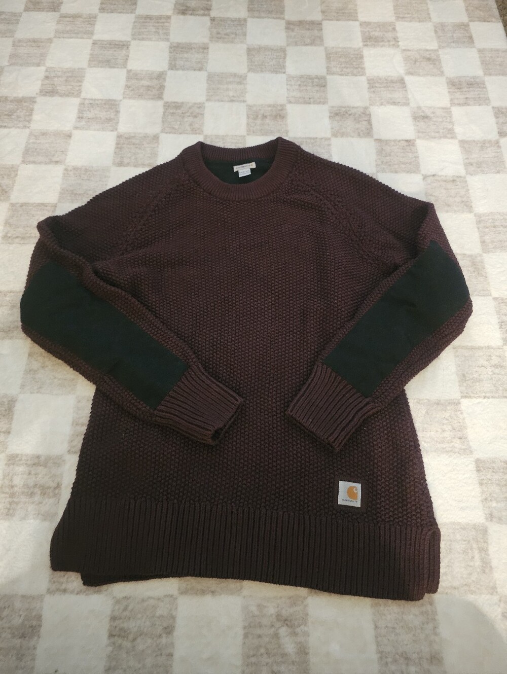 Carhartt Burgundy Crewneck Sweater Women Size M